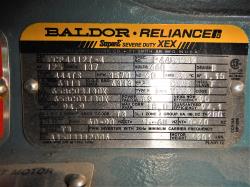 Baldor-Reliance 125 HP 3600 RPM 444TS Squirrel Cage Motors 80936
